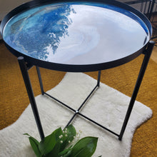 Load image into Gallery viewer, Moody ocean side table &quot;black base&quot;